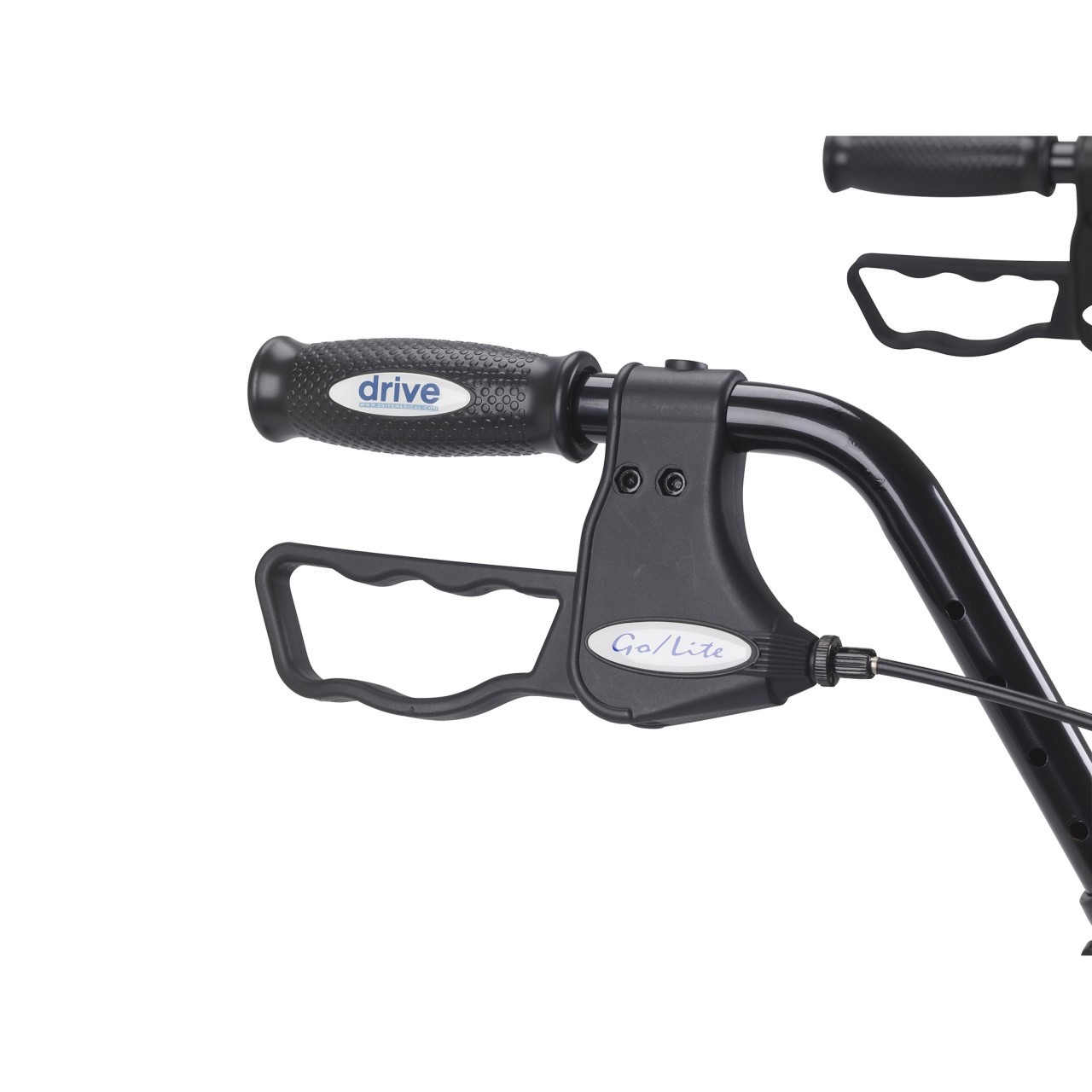 Heavy Duty Bariatric Blue Rollator Walker with Large Padded Seat - 10215bl-1 - Image 4