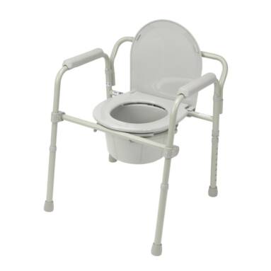 Folding Steel Bedside Commode - 11148-1