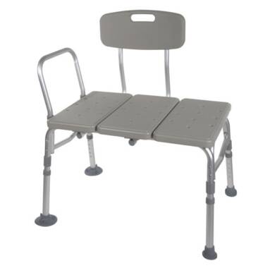 Plastic Transfer Bench with Adjustable Backrest - 12011kd-1
