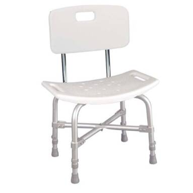 Bariatric Heavy Duty Bath Bench with Back - 12021kd-1