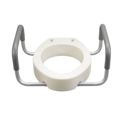 Premium Seat Riser with Removable Arms, Elongated Seat