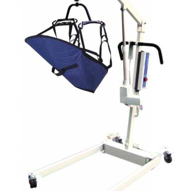 Bariatric Electric Patient Lift with Rechargeable Battery and Four Point Cradle - 13244