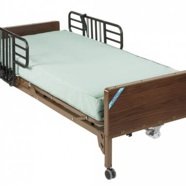 Delta Ultra Light Semi Electric Bed with Full Rails and Foam Mattress - 15030bv-pkg-2