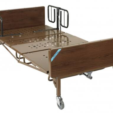 Full Electric Bariatric Hospital Bed with Mattress and T Rails - 15300bv-pkg