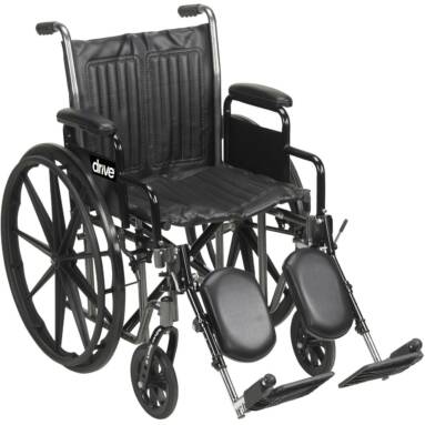 Silver Sport 2  Wheelchair with Detachable Full Arms and Swing Away Footrest - cs20dfa-sf