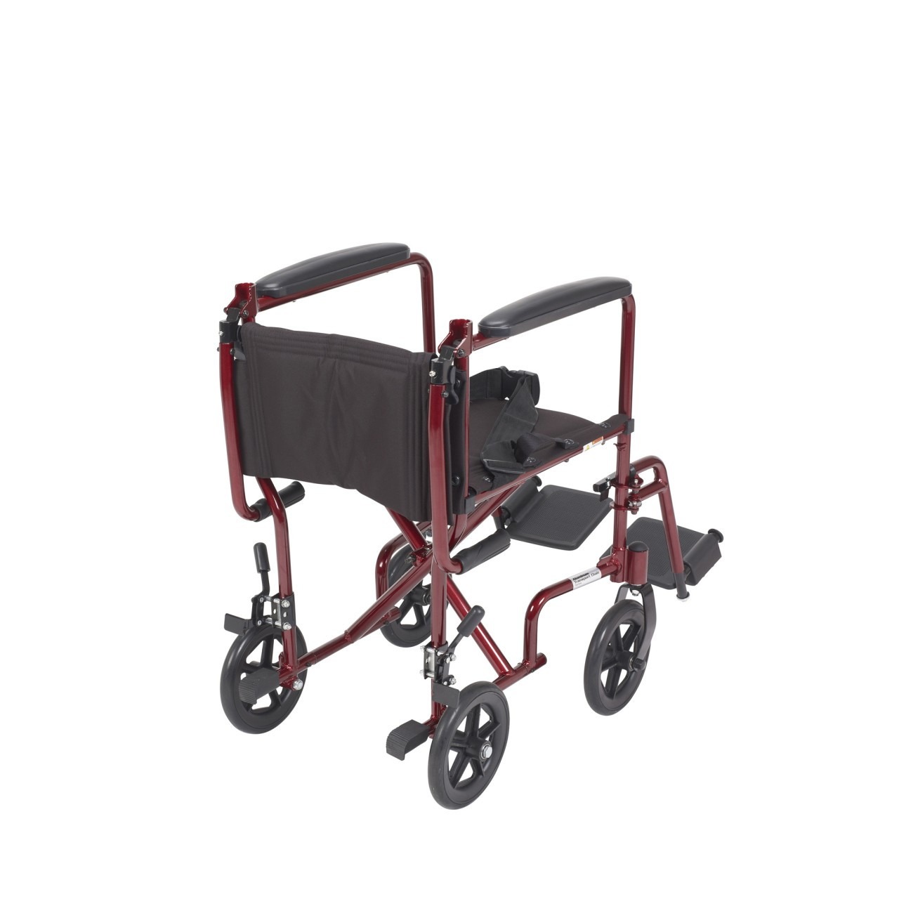 Lightweight Red Transport Wheelchair - atc19-rd - Image 3