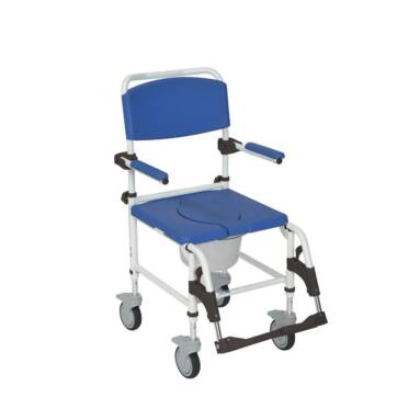 Aluminum Shower Commode Transport Chair - nrs185007