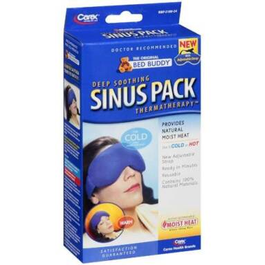 CAREX: Bed Buddy Reusable Hot/Cold Packs, Sinus Mask w/Strap