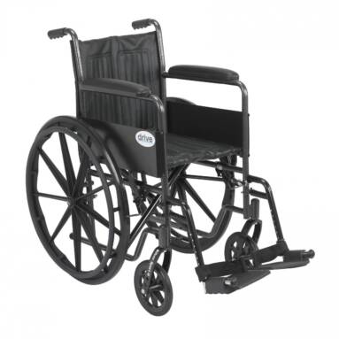 Silver Sport 2 Wheelchair with Swing Away Footrest - ssp218fa-sf