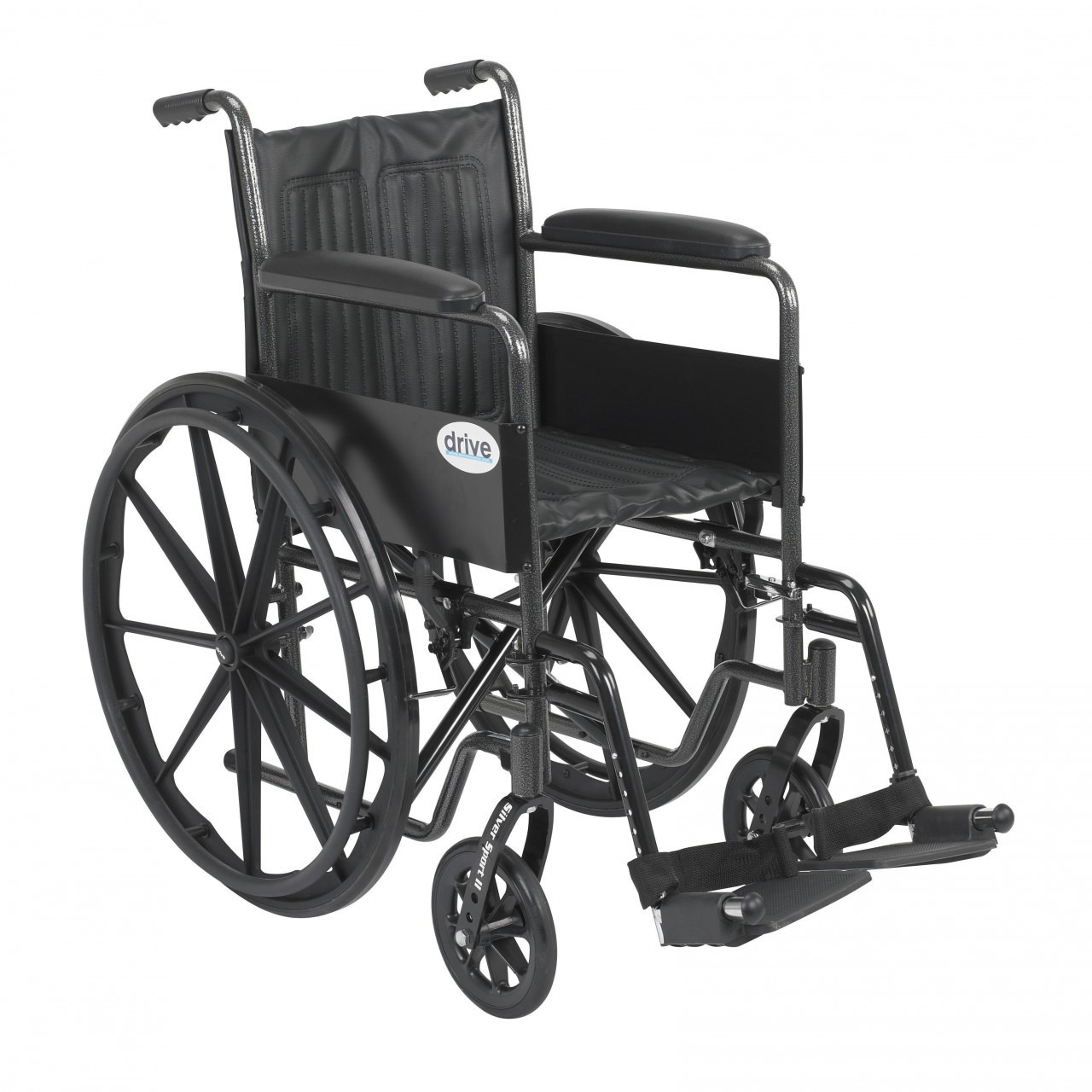 Silver Sport 2 Wheelchair with Swing Away Footrest - ssp218fa-sf