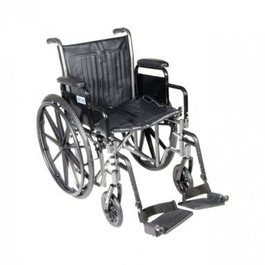 Silver Sport 2 Wheelchair with Detachable Desk Arms and Swing Away Footrest - ssp220dda-sf