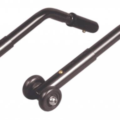 Adjustable Universal Wheelchair Black Anti Tipper with Wheels - stds807