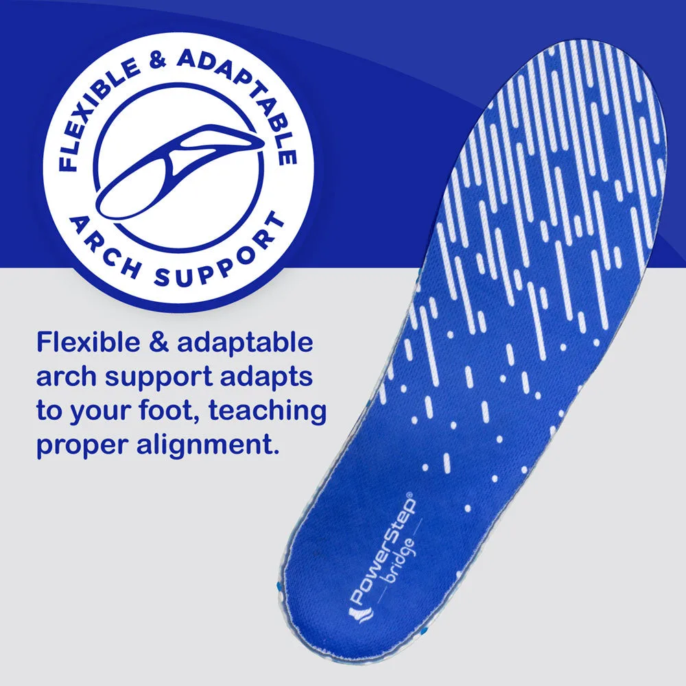 PowerStep Bridge insoles – main feature callout