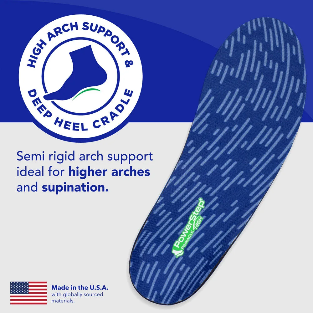 PowerStep Pinnacle High insoles – main feature callout