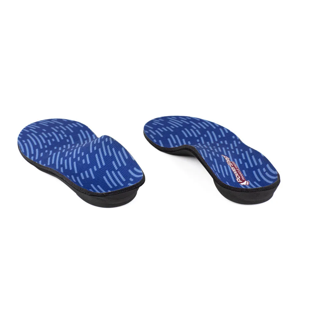PowerStep Pinnacle Maxx insoles – heel-to-toe view showing the heel cradle