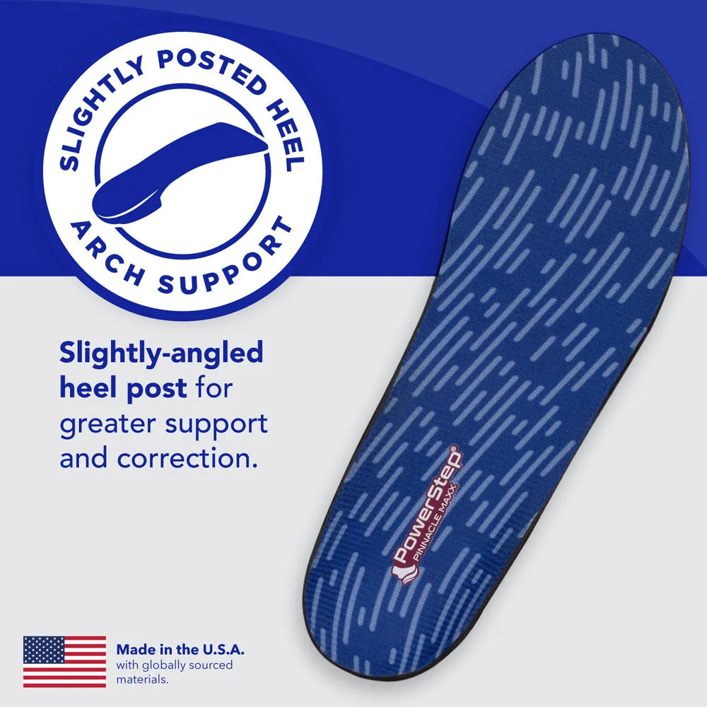 PowerStep Pinnacle Maxx insoles – main feature callout