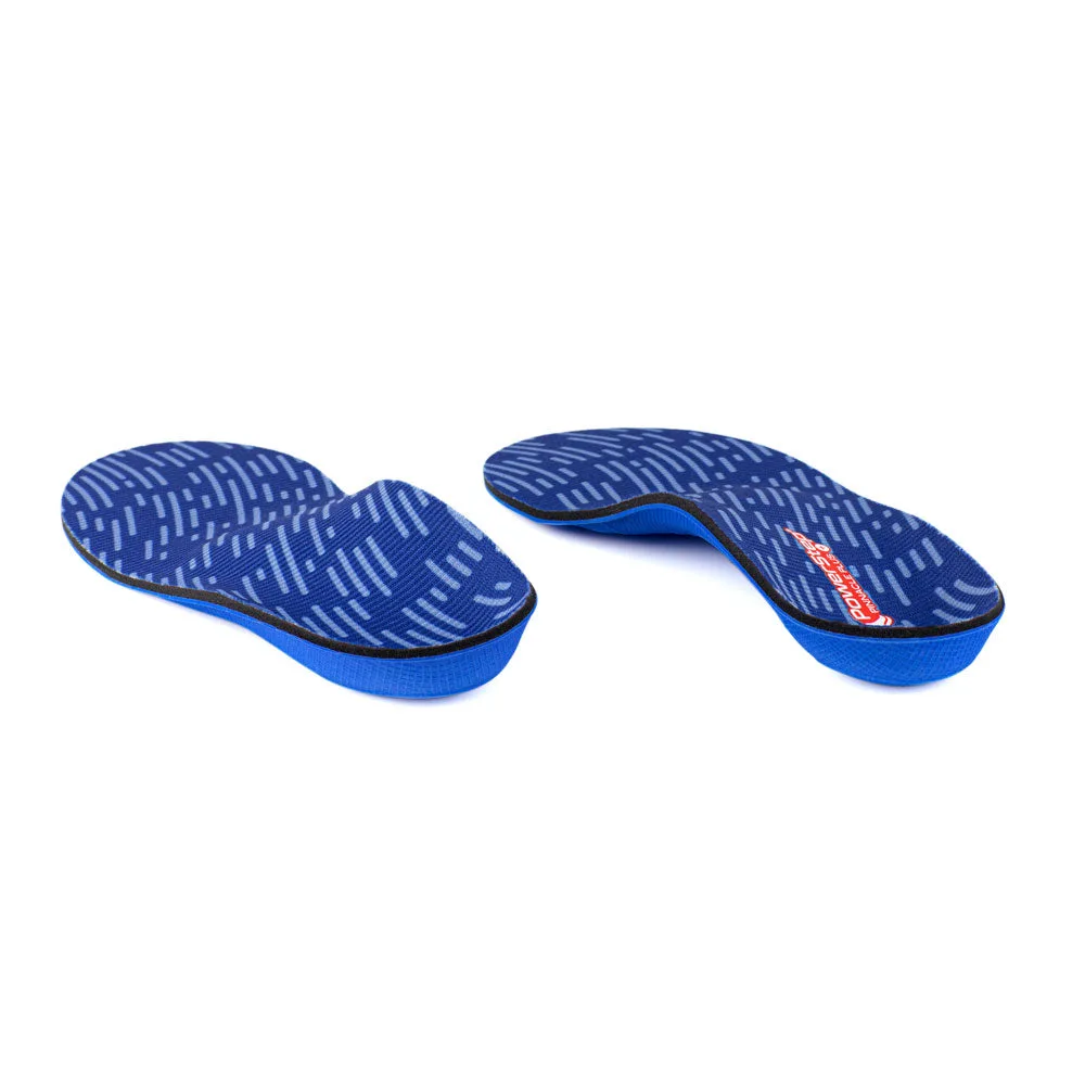 PowerStep Pinnacle Plus Met insoles – heel-to-toe view showing the heel cradle