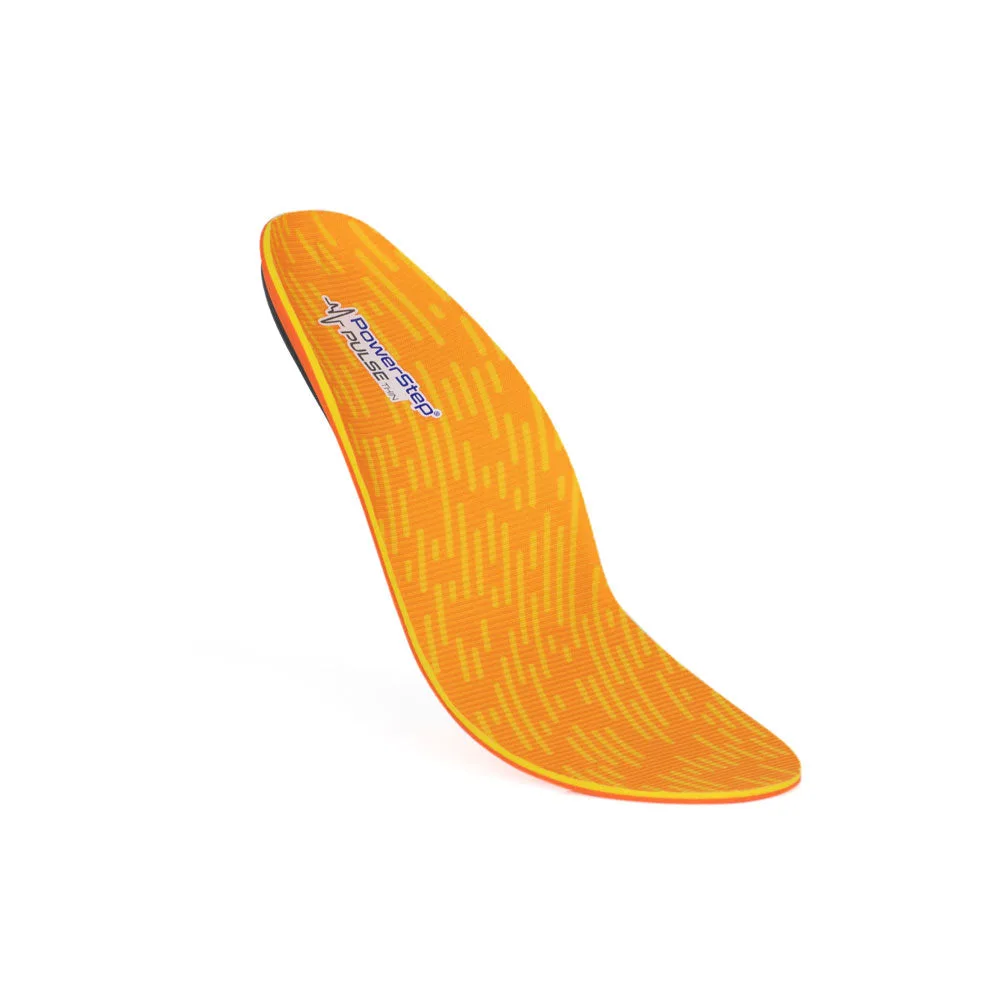PowerStep PULSE Thin insoles – angled view of the arch support